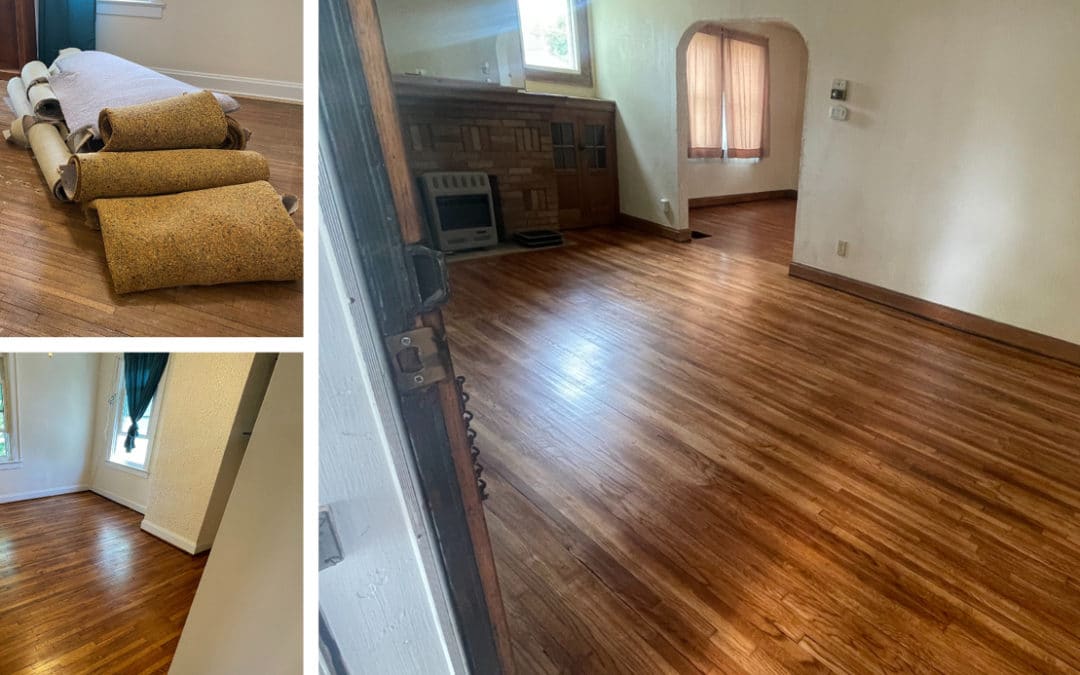 White Oak Hardwood Floors: Before and After