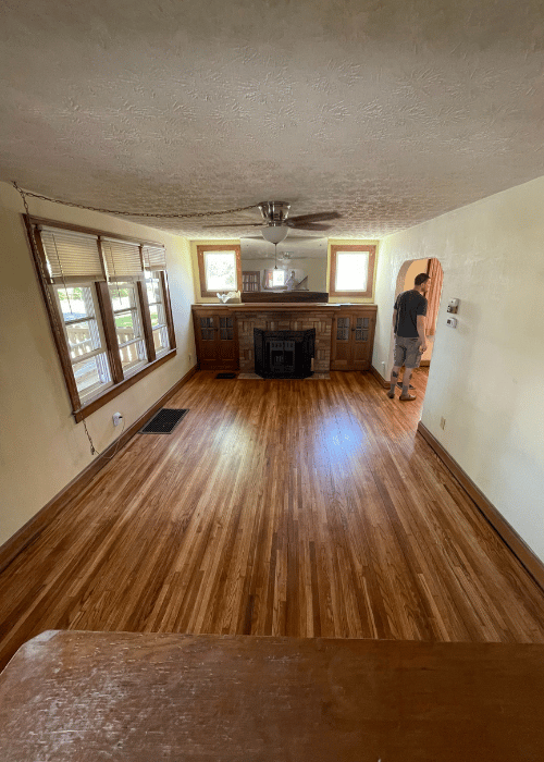 Hardwood floors finished