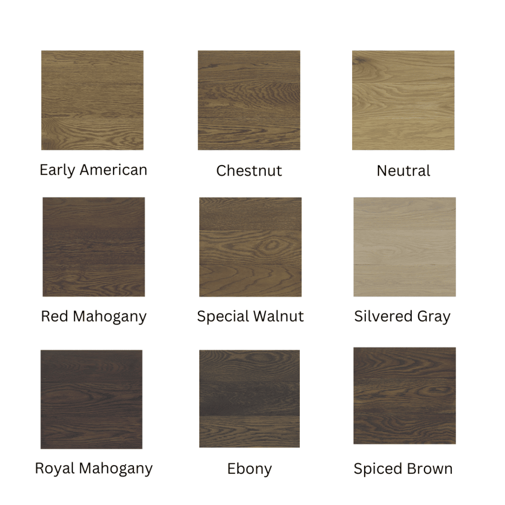 Oak stain colors