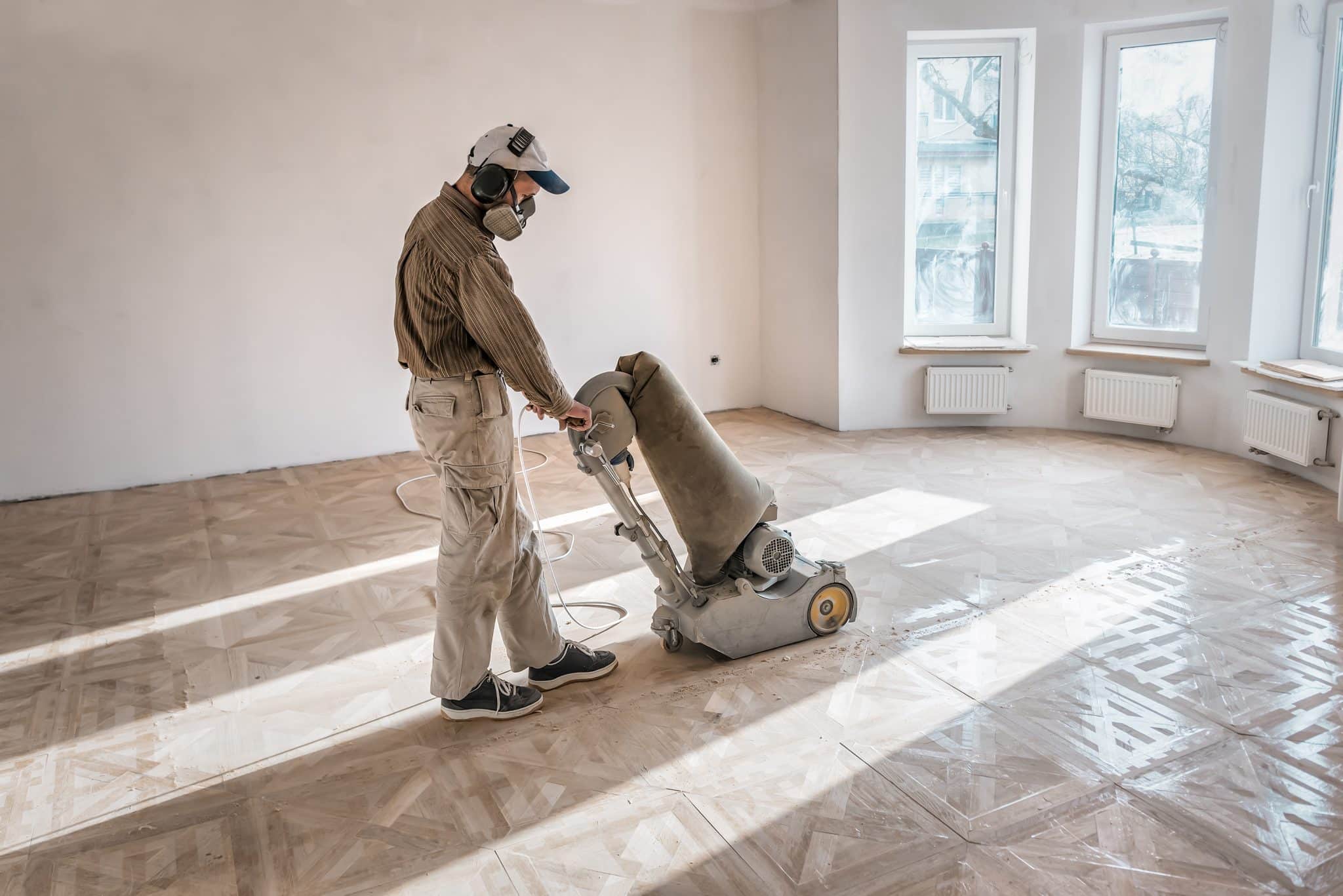 Sanding hardwood floors professional