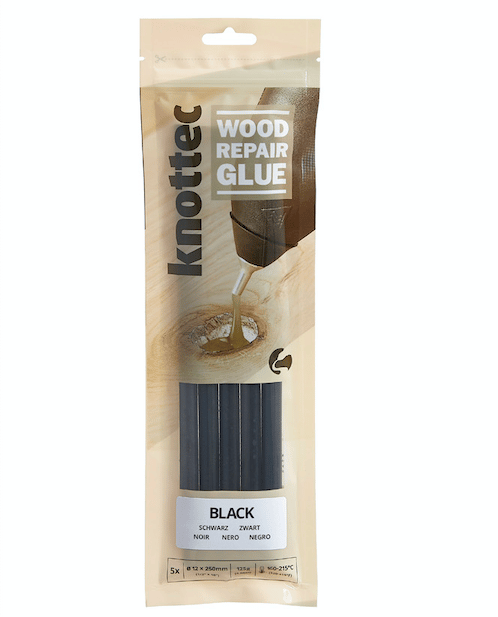 Black Wood Knot Filler Glue, 5 Stick Pack - Panel Town & Floors