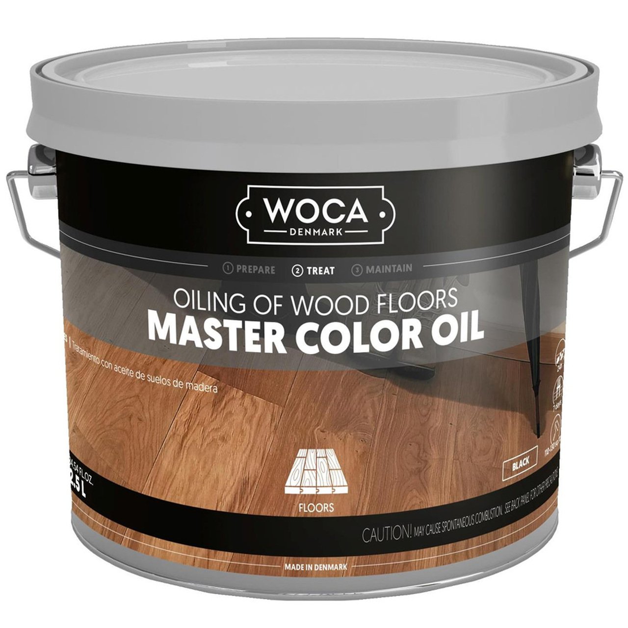 WOCA Master Color Oil PlantBased Wood Floor Finish 2.5 L Panel Town & Floors