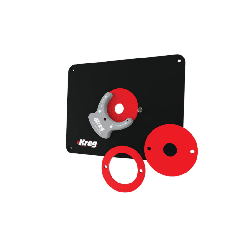 Kreg Precision Router Table Insert Plate Level Loc Rings predrilled for Bosch and Portor Cable