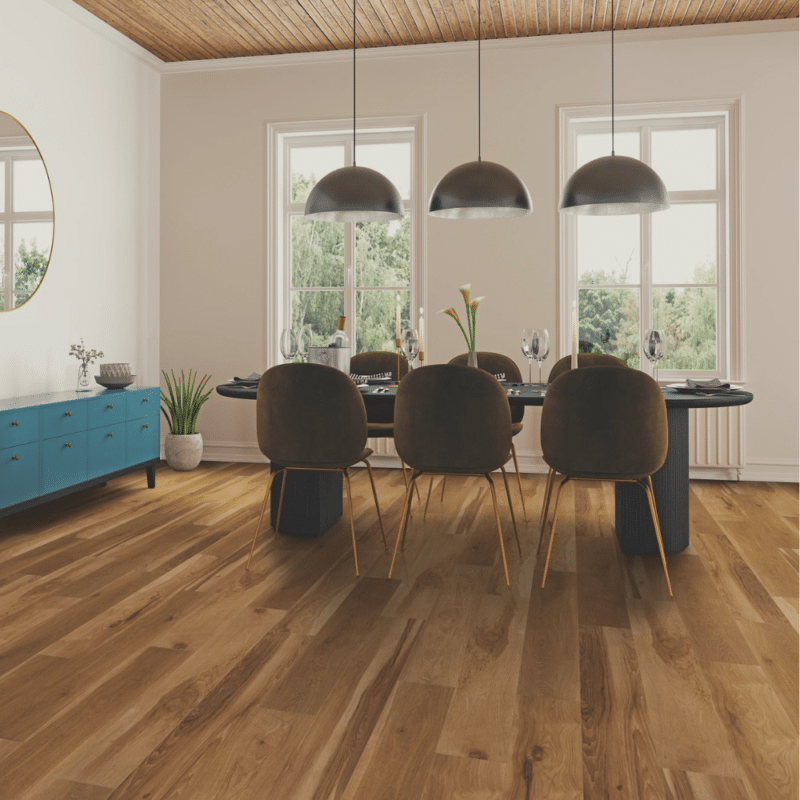 COREtec Originals Premium Blended Sienna VV704 04018 Luxury Vinyl Plank 7.5mm x 7 X 48" dining room