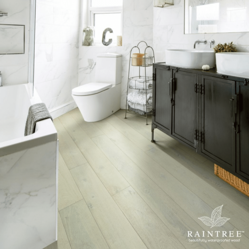 Raintree Laguna Vibes White Oak - Egret R8W0101 - Waterproof Hardwood 7.2mm x 7.4" - Image 2