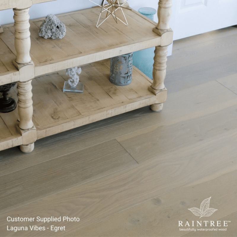 Raintree Laguna Vibes White Oak - Egret R8W0101 - Waterproof Hardwood 7.2mm x 7.4" - Image 5