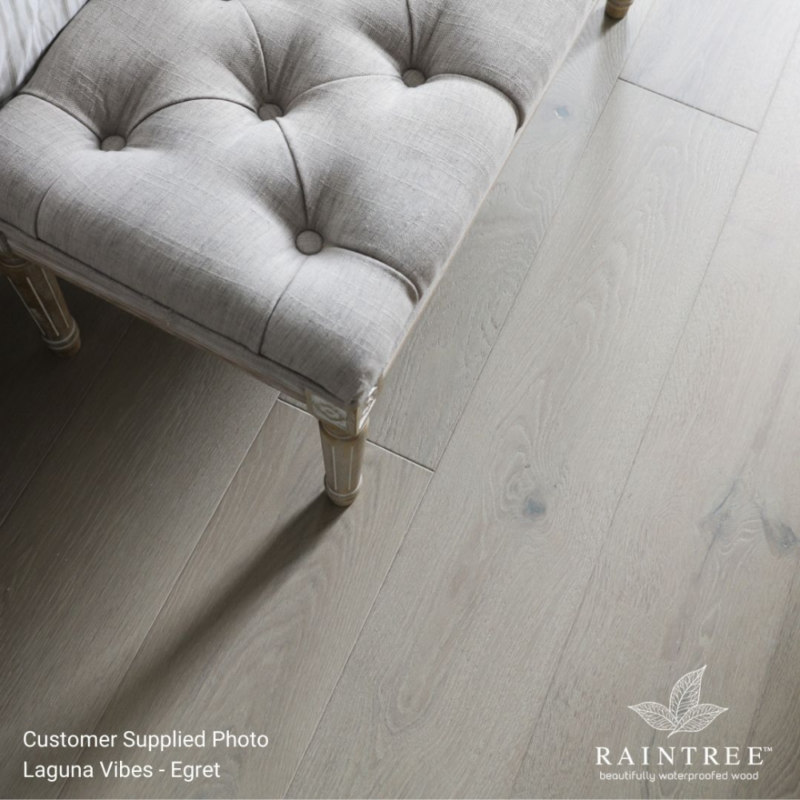 Raintree Laguna Vibes White Oak - Egret R8W0101 - Waterproof Hardwood 7.2mm x 7.4" - Image 9