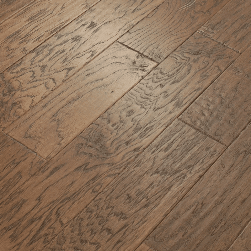 Shaw Arbor Place Hickory - Weathered Gate SW512-00528 - Engineered Hardwood 3/8" x 5" close up