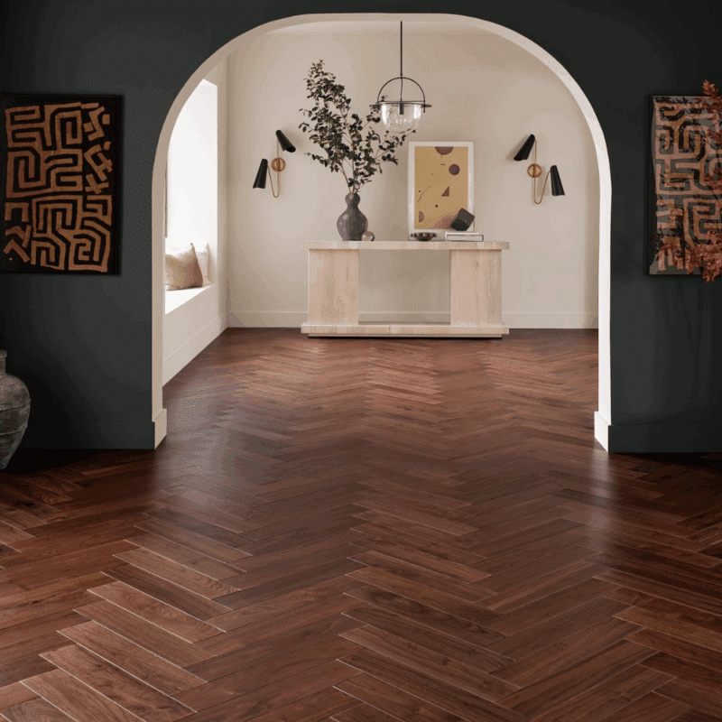 Anderson Tuftex Revival Herringbone Walnut Rye