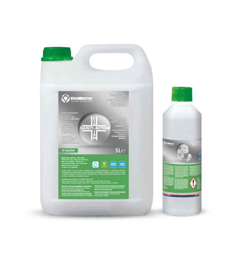 Vermeister Sanit-Action Water-Based Wood Floor Finish (Case of 2) - 1 Gal.