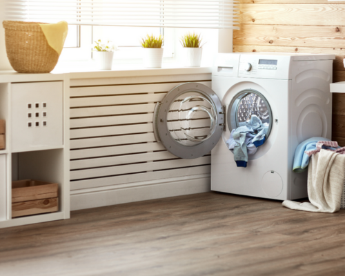 waterproof wood laundry room