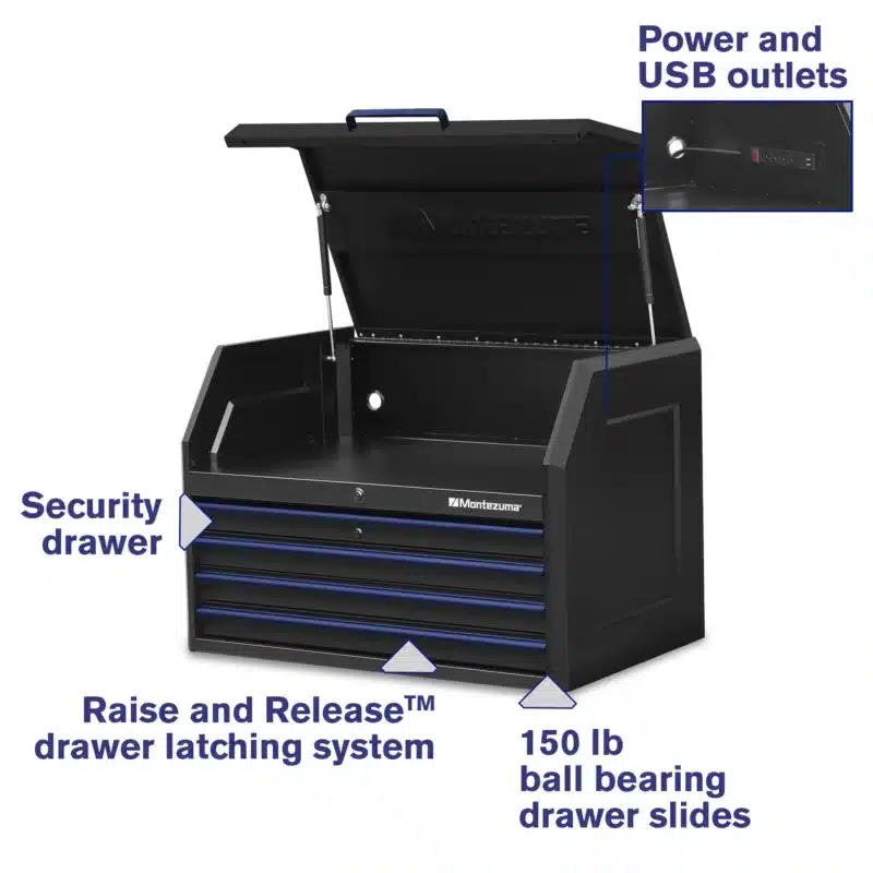 montezuma 4 drawer tool chest