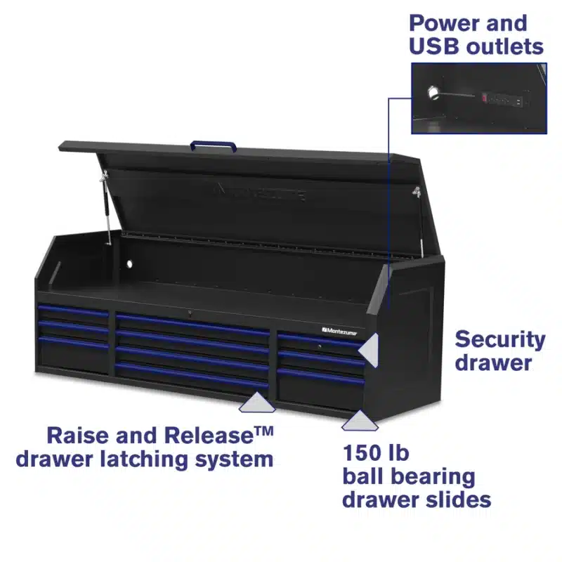 Montezuma 72” x 24” 10-Drawer-Tool-Chest