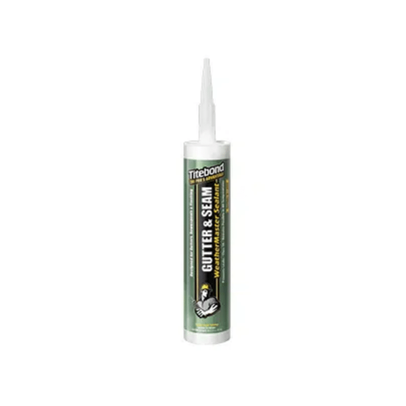 Tube of Titebond WeatherMaster Gutter and Seam Sealant Aluminum Gray