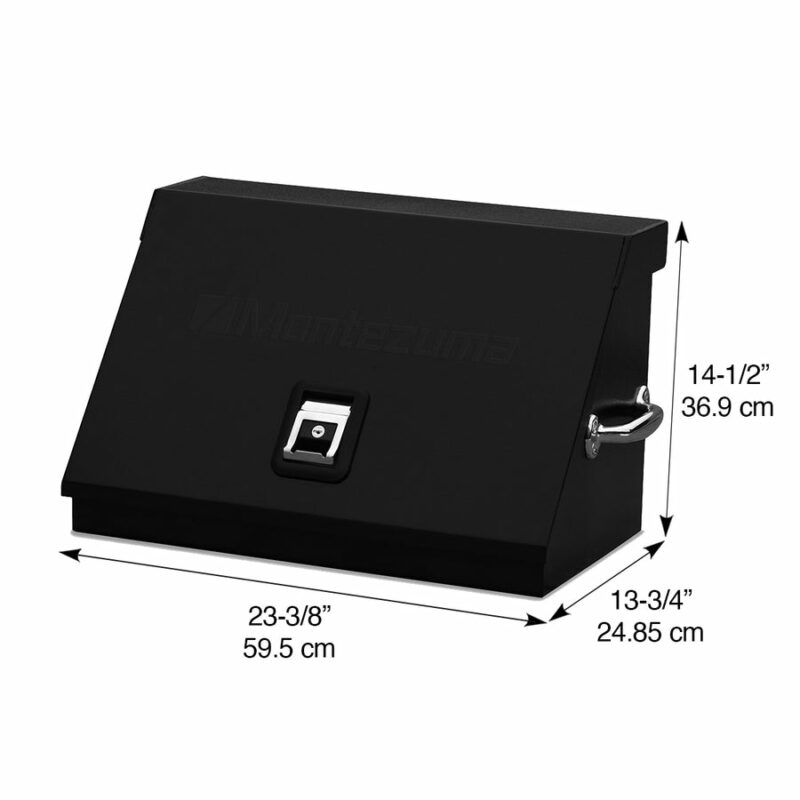 Montezuma 23" x 18" Triangle Toolbox (steel, black)