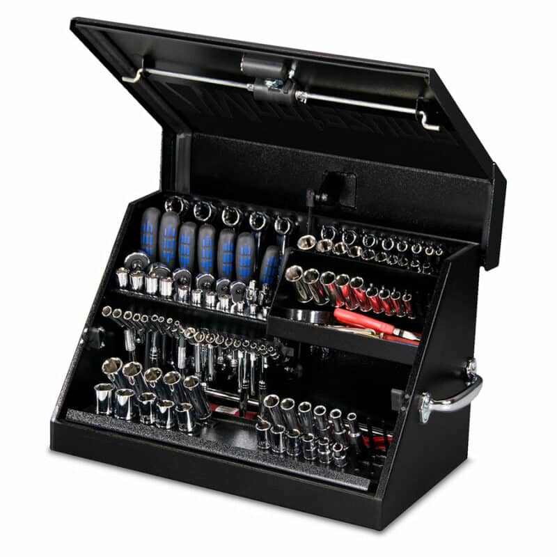 Montezuma 23" x 18" Triangle Toolbox (steel, black)