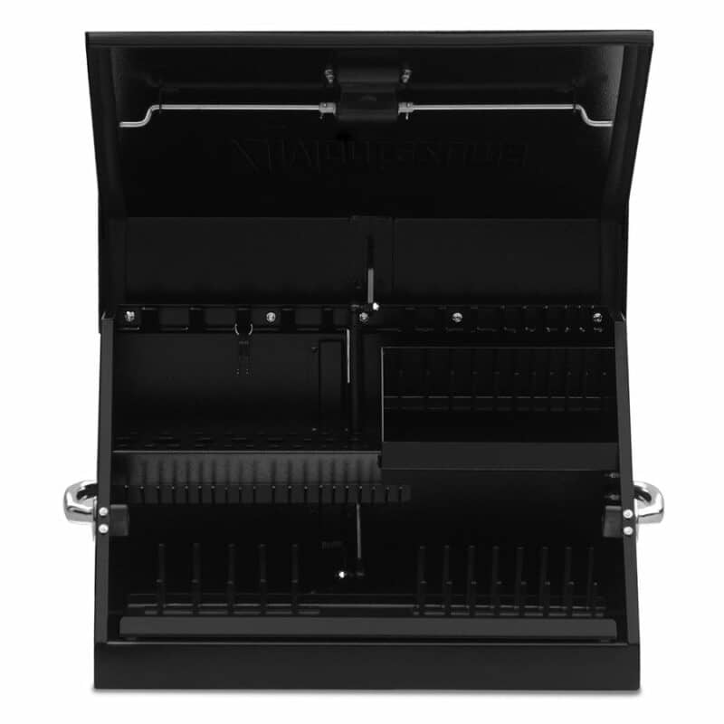 Montezuma 23" x 18" Triangle Toolbox (steel, black)