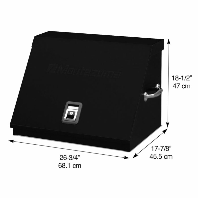 Montezuma 26" x 18" Triangle Toolbox (steel, black)