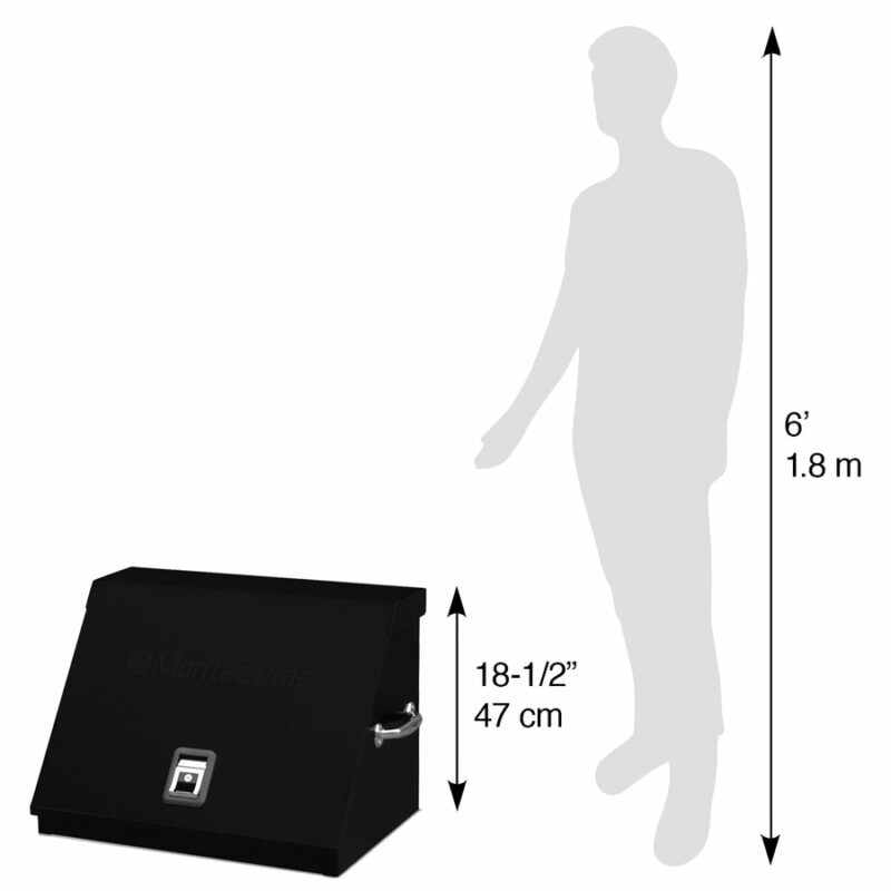 Montezuma 26" x 18" Triangle Toolbox (steel, black)