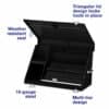 Montezuma 36" x 17" Triangle Toolbox (steel)