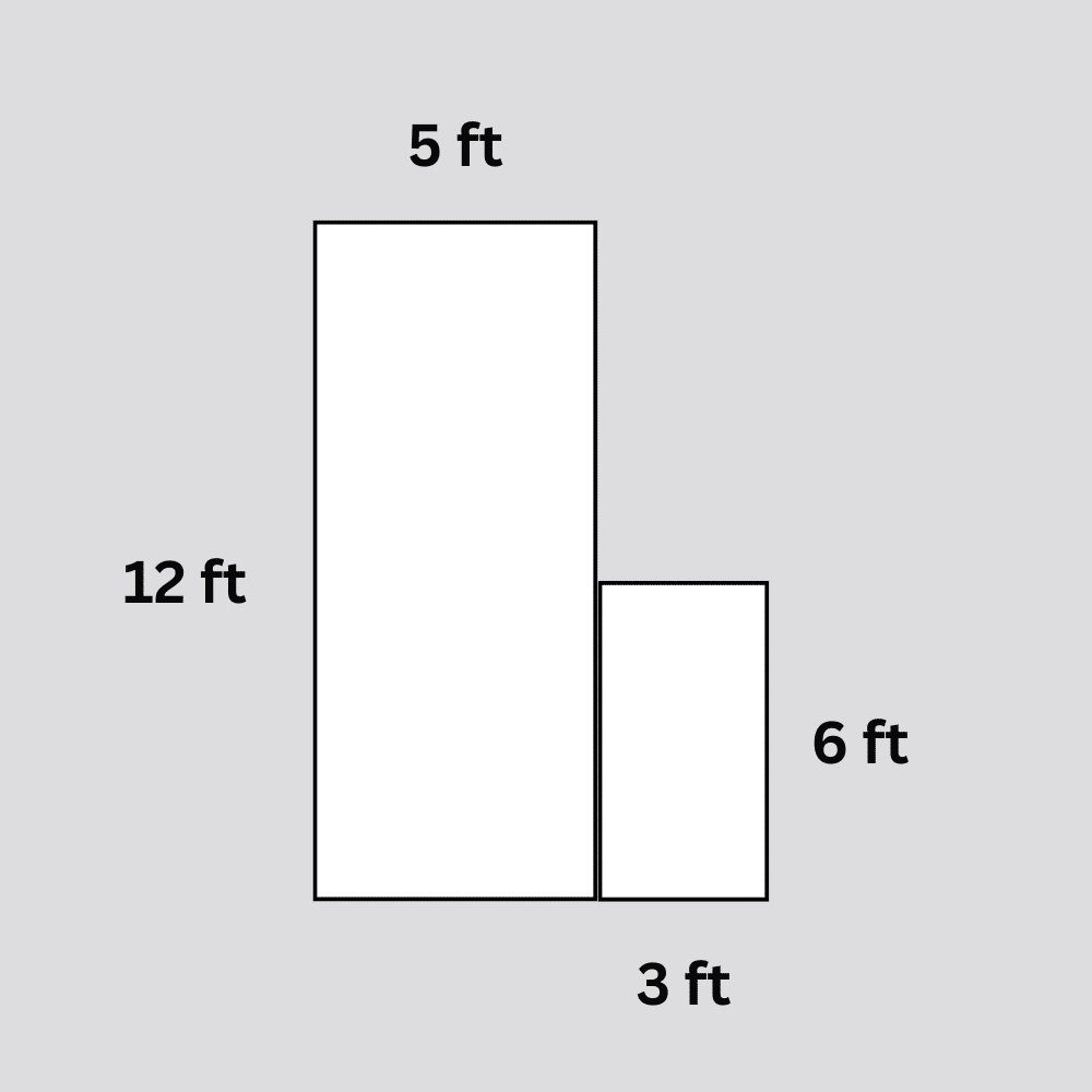 how to measure a room for flooring: l-shaped