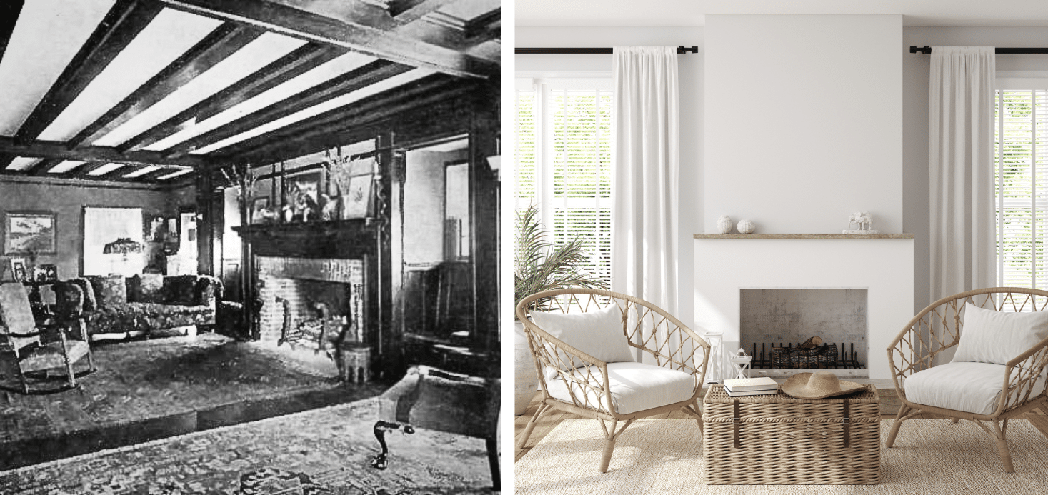 old farmhouse compared to modern farmhouse