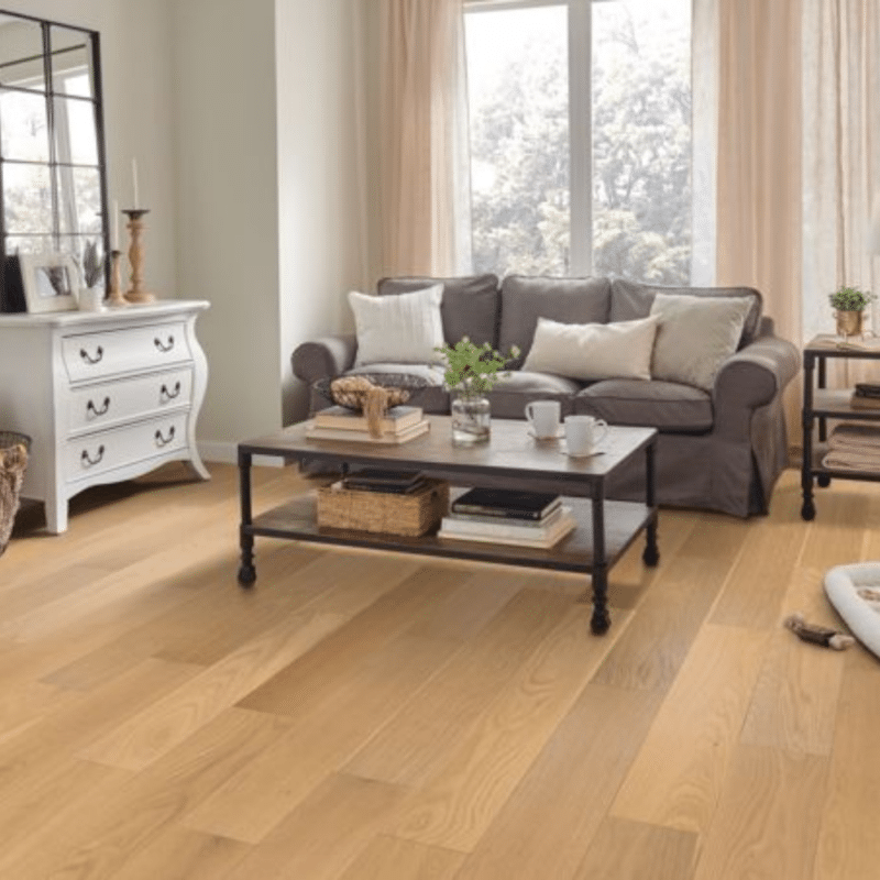 spring shade White oak robbins armorwood engineered hardwood flooring 7-1/2”