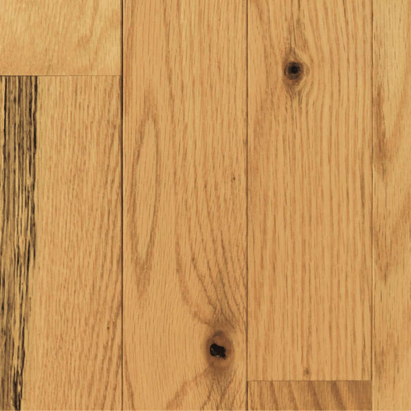 Mullican Oak Pointe 2.0 Low Gloss Red Oak - Natural 26200 - Solid Hardwood 3/4" x 2-1/4"