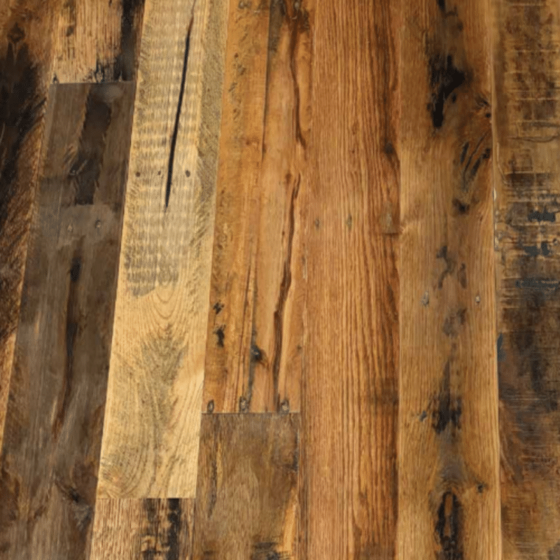 Old world timber engineered reclaimed hardwood flooring from the Michelin factory