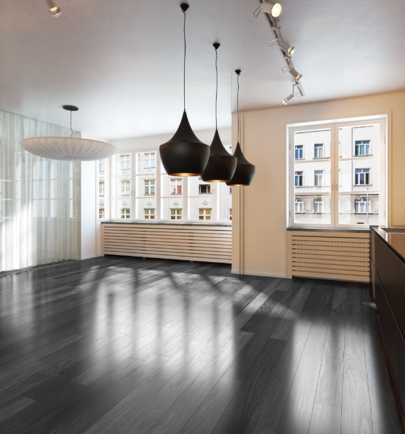 Black Hardwood Floors