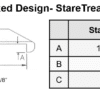 Boxed StareTread stair tread design and measurements to ensure proper fit for ones stairs.