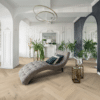 Mullican Castillian Premier Herringbone European White Oak - Monroe Bisque 25945 - Engineered Hardwood - 5/8" x 4.92"