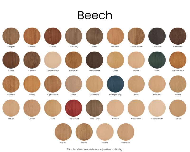 rubio beech color chart