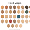 rubio hard maple color chart