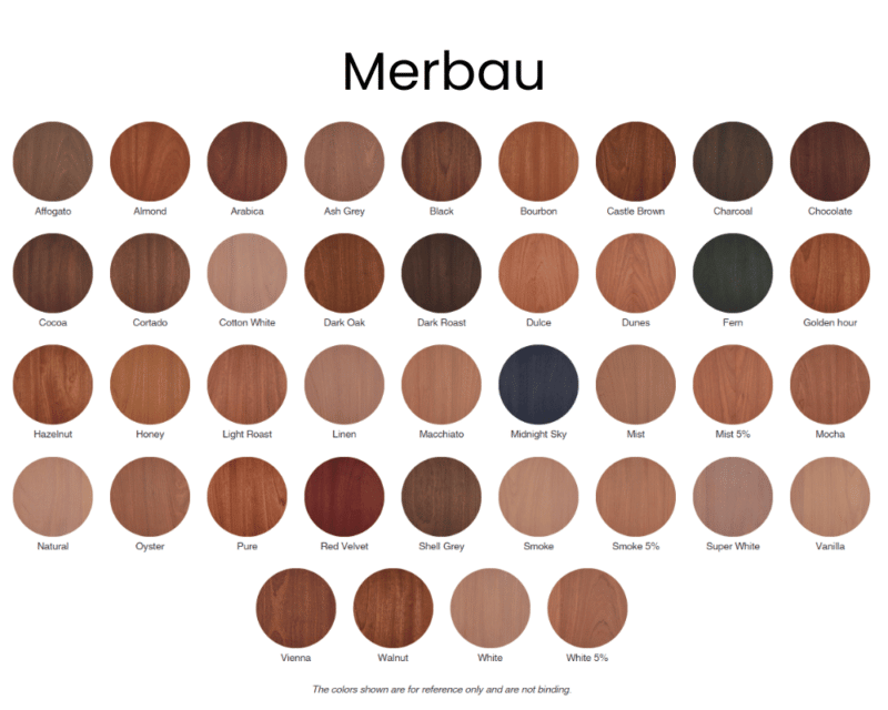 rubio merbau color chart