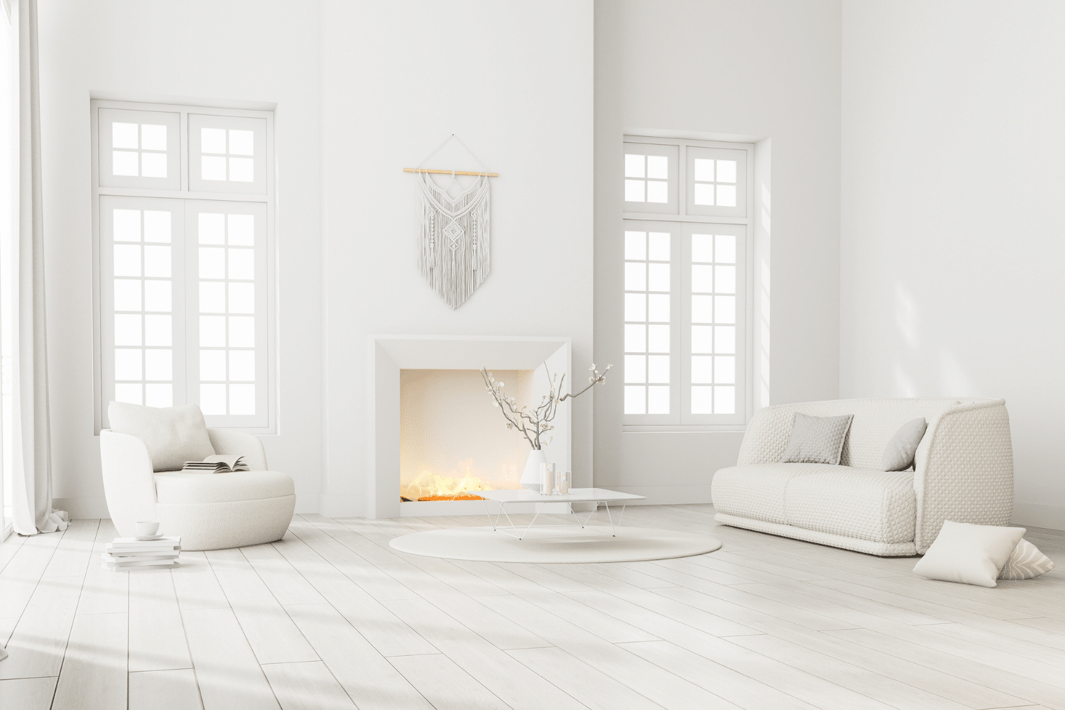 white hardwood floors white wall colors