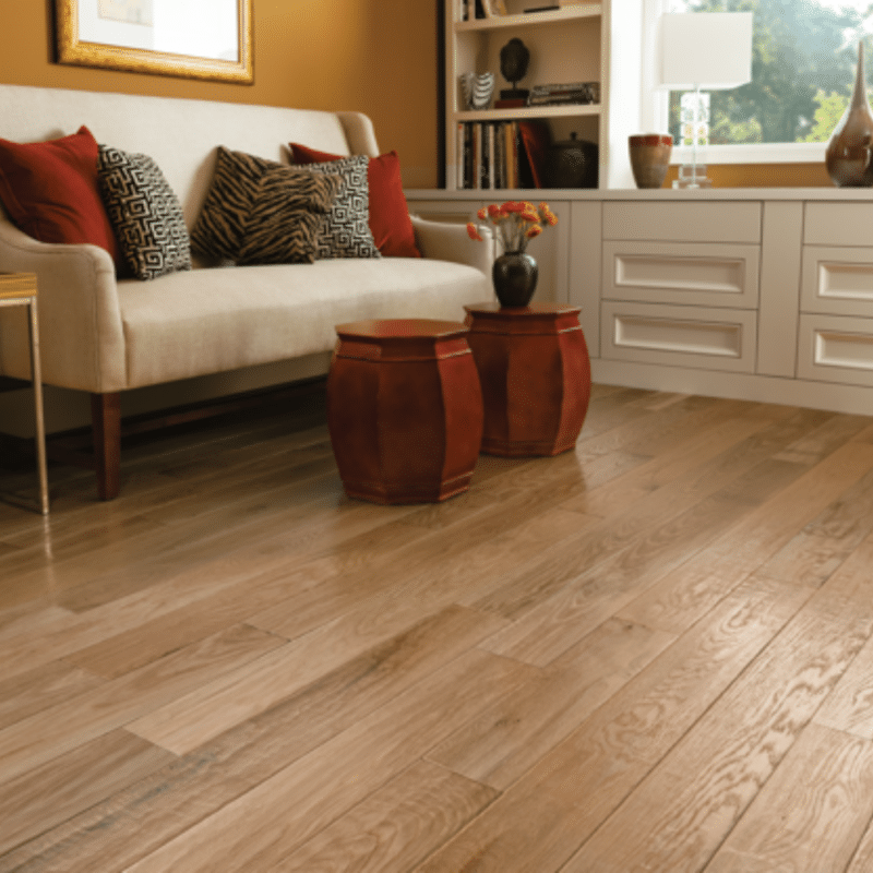 Hartco American Scrape White Oak - Natural Living Room
