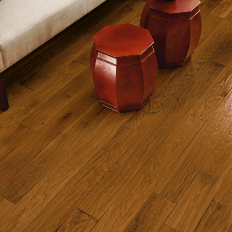 Hartco American Scrape Red Oak - Gunstock floor
