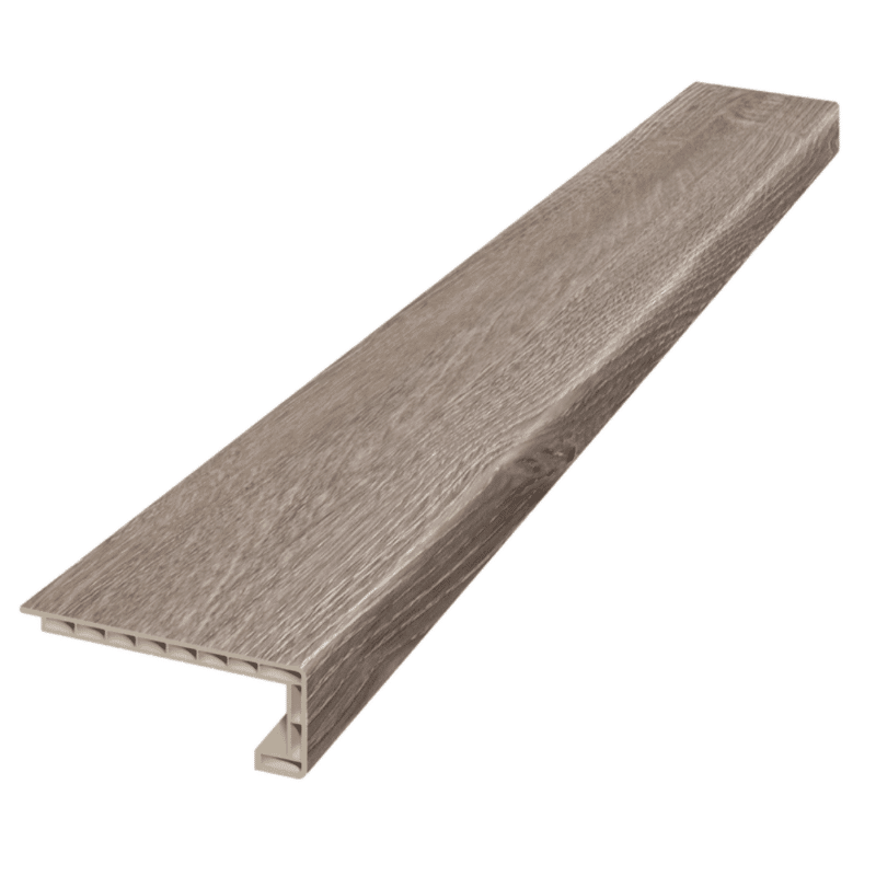 Durastair top of stair bullnose riverstone oak