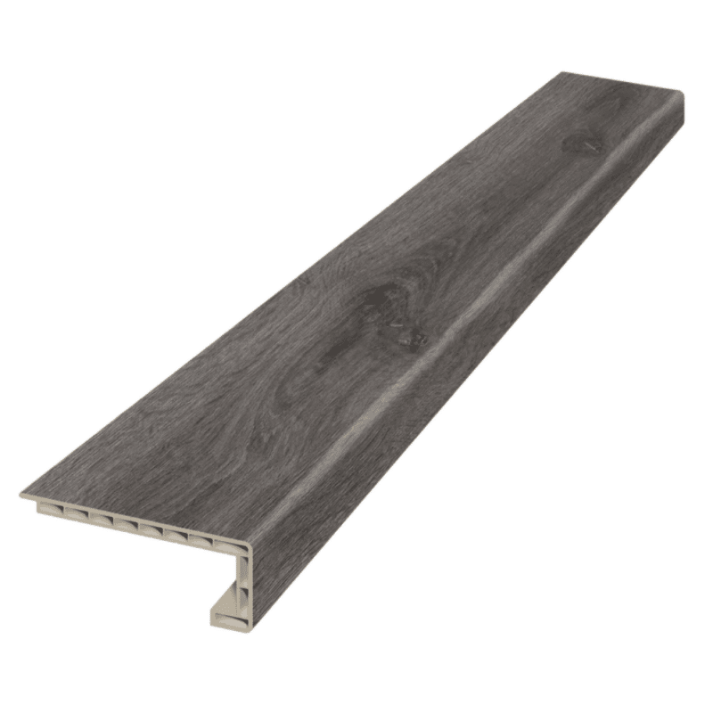 DuraStair Top of Stairway Bullnose - Graphite Grey Oak 10234