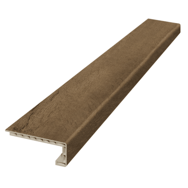 DuraStair Top of Stairway Bullnose - Cafe Brown Oak 10235