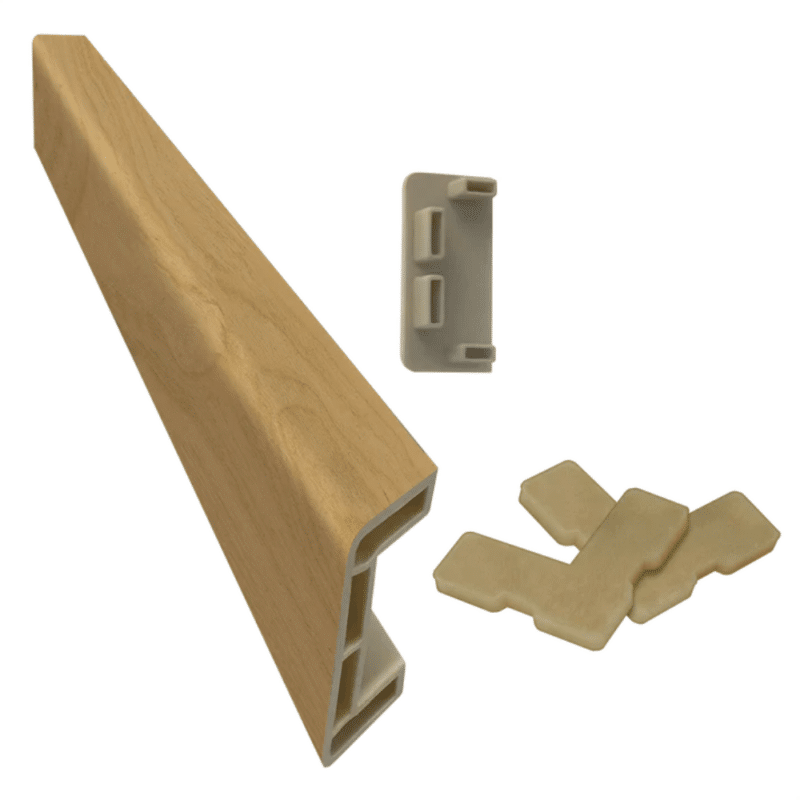 DuraStair Spare Side Bullnose with End Cap - Natural Oak 10256