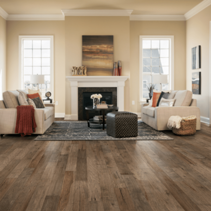 Hartco American Scrape Hickory - Great Outdoors Living Room