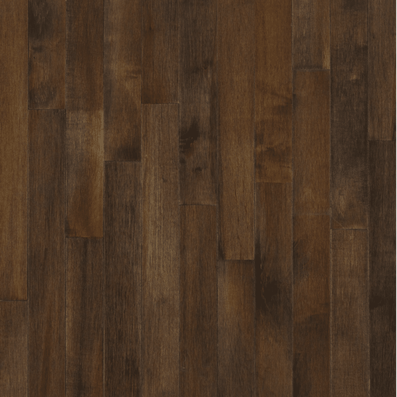Bruce Kennedale Strip Maple - Dark Cappuccino CM745 - Solid Hardwood 3/4" x 2-1/4"