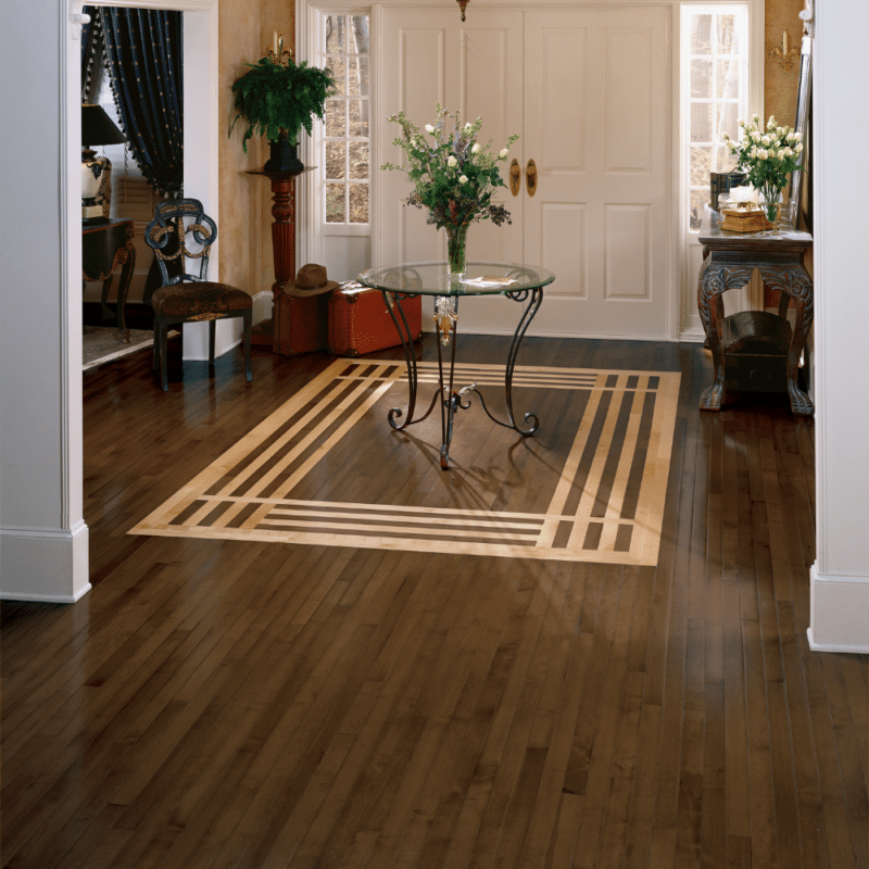 Bruce Kennedale Strip Maple - Dark Cappuccino CM745 - Solid Hardwood 3/4" x 2-1/4" hallway