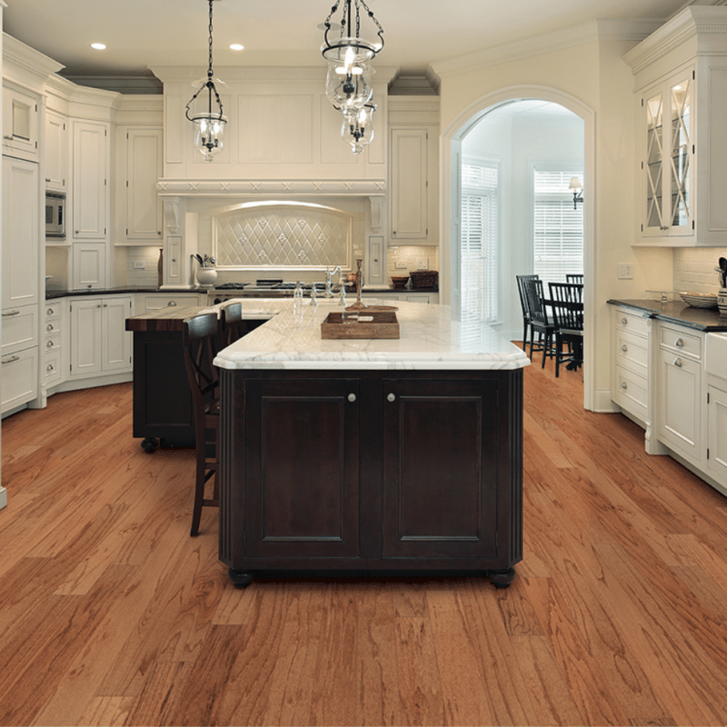 Mullican Newtown Oak Saddle kitchen