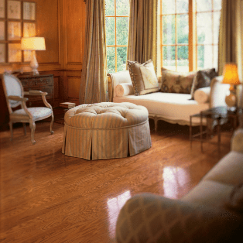 Hartco Beaumont Red Oak - Warm Spice Living Room