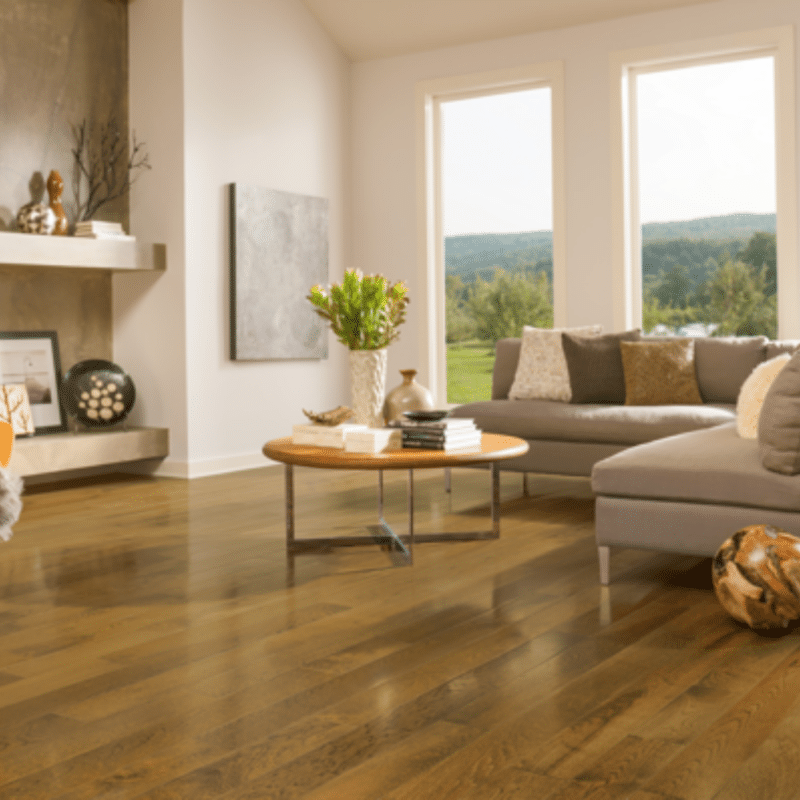 Hartco Prime Harvest Hickory - Whisper Harvest Living Room