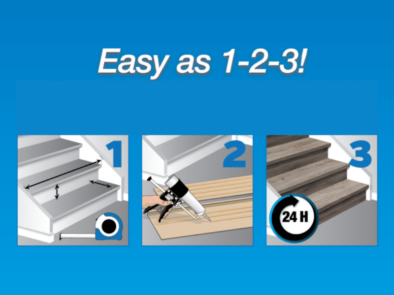 durastair vinyl stair treads kit easy installation