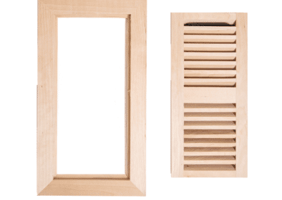 Unfinished Hickory Vent 4 x 10